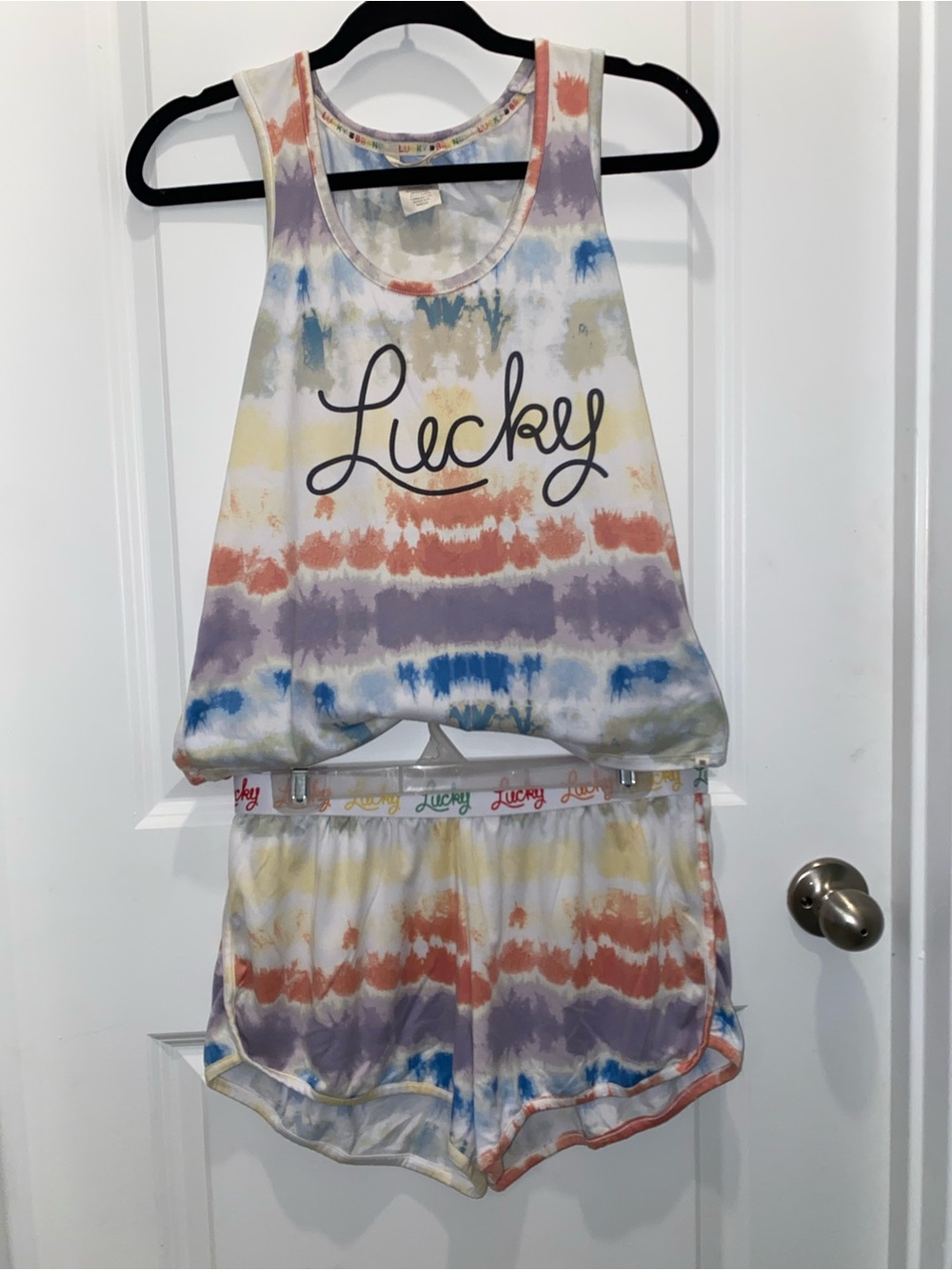 Lucky Brand Tie-Dye Tank & Short Sleep Set - Multicolor